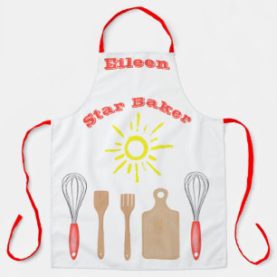 Tablier Star Baker avec nom et images modifiables