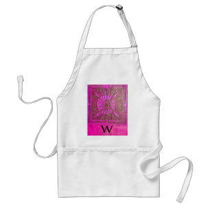Tablier STAR DU MATIN Rose, Fuchsia Black, Monogramme