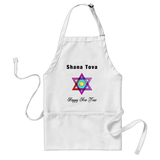 Tablier Star juive Shana Tova (Devant)