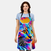 Tablier Stare-Kitty coloré (Porté)