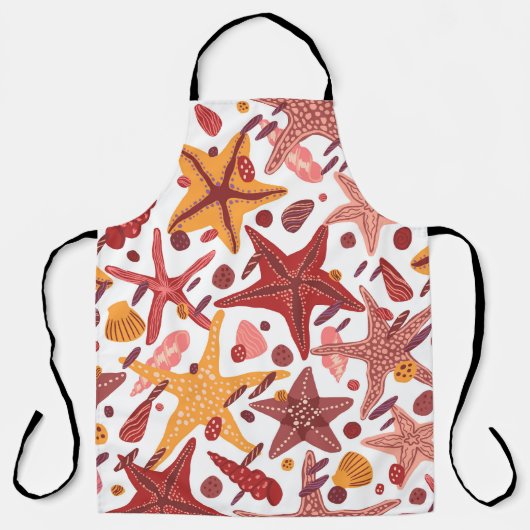 Tablier Starfish Shells : Motif scandinave (Recto)