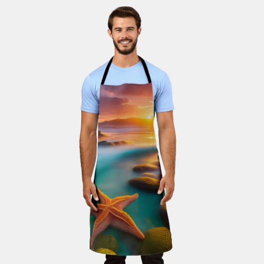 Tablier Starfish sur la plage à Dawn (Porté)