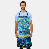 Tablier Starry Night, célèbre oeuvre de Van Gogh (Porté)