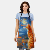 Tablier Starry Night Over Florence | Ginger Cat Art (Porté)