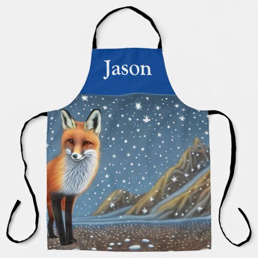 Tablier Starry Starry Night Storybook Fox (Recto)