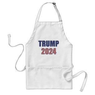 Tablier Stars and Stripes Typographie Trump 2024