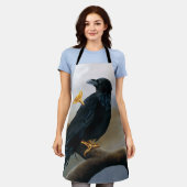 Tablier Steampunk Black Raven (Porté)