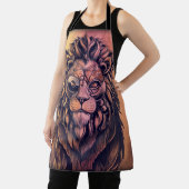 Tablier Steampunk Couleur Gradient Lion Rustique (Insitu)