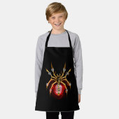 Tablier Steampunk spider on black (Porté)