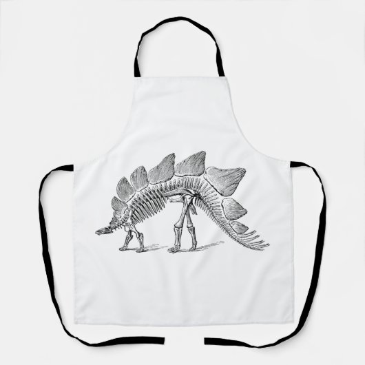 Tablier Stegosaurus Dinosaure Squelette Fossile (Recto)