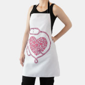 Tablier Stéthoscope Cardiaque Design de Chemise Vectoriel (Insitu)