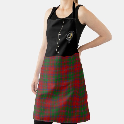 Tablier Stewart of Appin Clan Badge & Tartan Kilt Apron (Insitu)