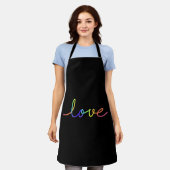Tablier Sticker d'amour à main colorée (Porté)
