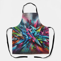 Street art graffiti sur mur de briques avec skylin