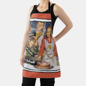 Tablier Stressed est Desserts Écrit à l'Envers Vintage (Insitu)