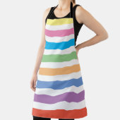 TABLIER STRIPE MODERNE PASTEL COLORÉ ÉDITABLE (Insitu)