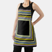 Tablier Striped Square Classic Gray Olive Pattern (Insitu)