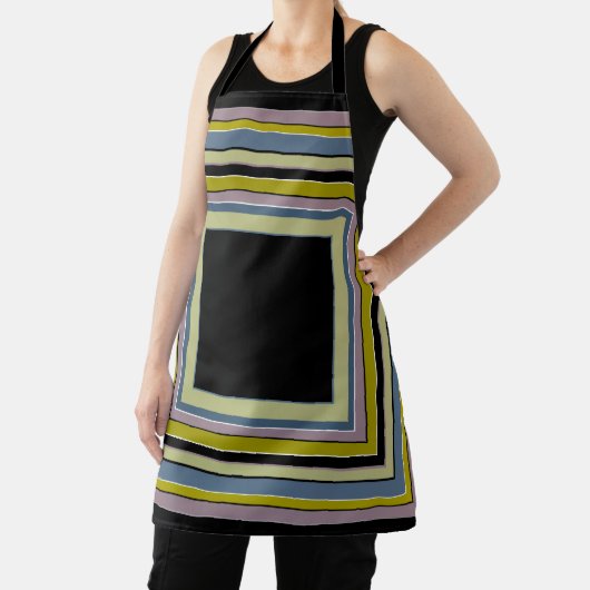 Tablier Striped Square Classic Gray Olive Pattern (Insitu)