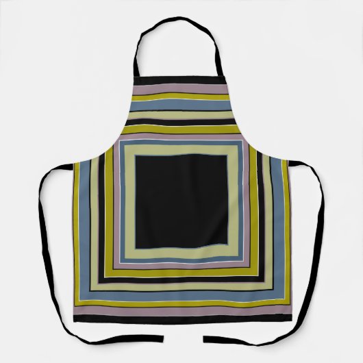 Tablier Striped Square Classic Gray Olive Pattern (Recto)