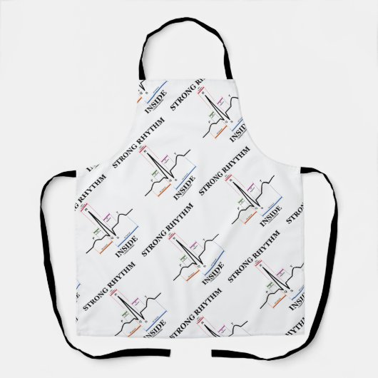 Tablier Strong Rhythm Inside ECG/EKG Heartbeat (Recto)