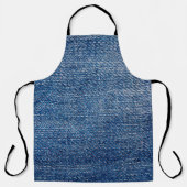 Tablier Structure en denim tissu Jeans bleu (Recto)