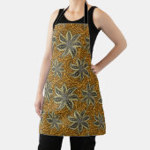 Tablier Style Batik Floral Abstrait africain (Insitu)