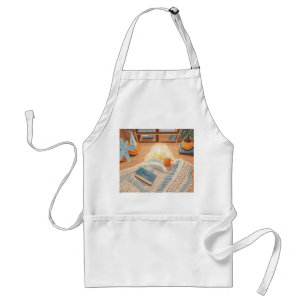 Tablier Style Boho chaleureux et chaud abstrait