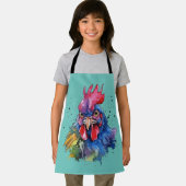 Tablier Style d'aquarelle de poulet du coq du pays (Insitu)