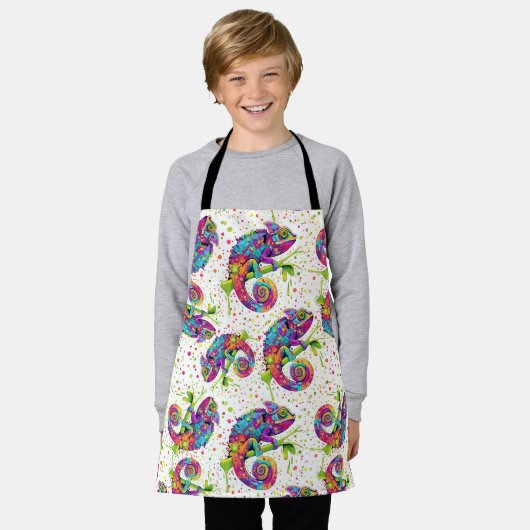 Tablier Style d'aquarelle des teintures Chameleon (Porté)