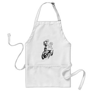 Tablier Style de bande dessinée - Volant vers le haut, noi