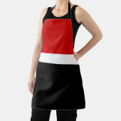 Tablier Style de bloc de couleur noir rouge (Insitu)