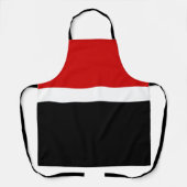 Tablier Style de bloc de couleur noir rouge (Recto)