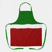Tablier Style de bloc de couleur rouge vert (Recto)