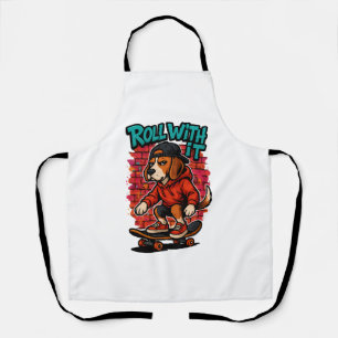 Tablier Style de rue Beagle Skateboard Graffiti Art