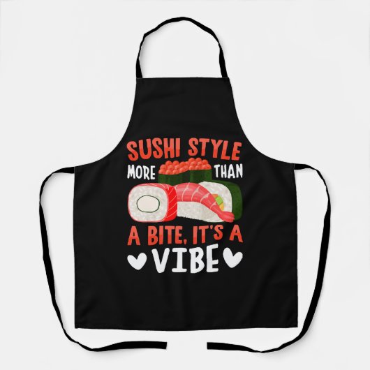 Tablier Style de sushi plus qu'une bouchée (Recto)