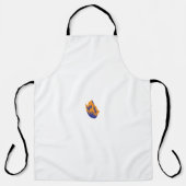 Tablier Style Décoratif, Vert Bleu Foncé, Bataille (Recto)