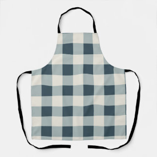 Tablier Style En vichy Agritourisme Bleu Classique