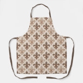 Tablier Style Fleur-de-lis Royale Terre Neutre (Recto)