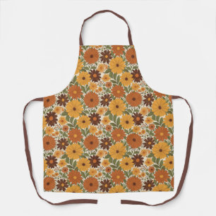 Tablier style floral vintage 70