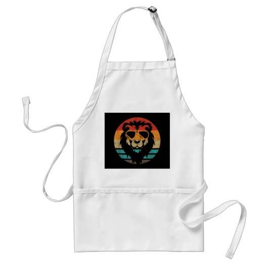 Tablier Style Lion Retro Vintage (Devant)