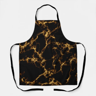 Tablier Style marbre élégant3 - Or noir