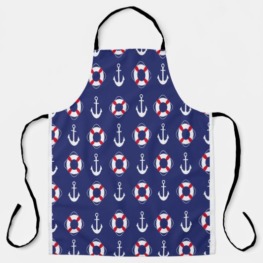 Tablier Style marine bleu (Recto)