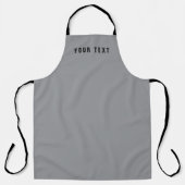 Tablier Style moderne Nom de recherche | Gris et noir (Recto)