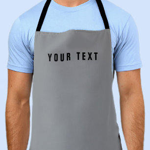 Tablier Style moderne Nom de recherche Gris et noir