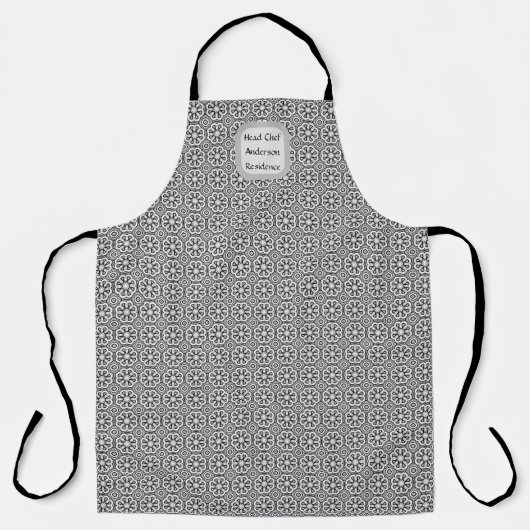 Tablier Style noir et blanc (Recto)