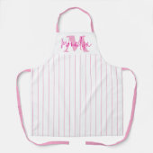 Tablier Style rose avec Monogramme (Recto)