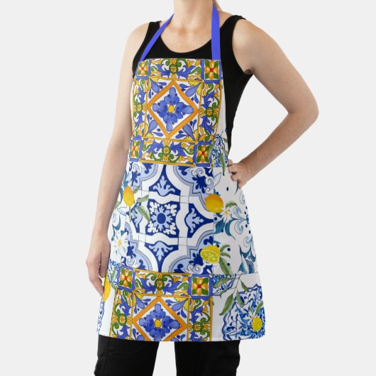 Tablier Style sicilien, art d'été Tout-en-un Imprimer Tabl (Insitu)