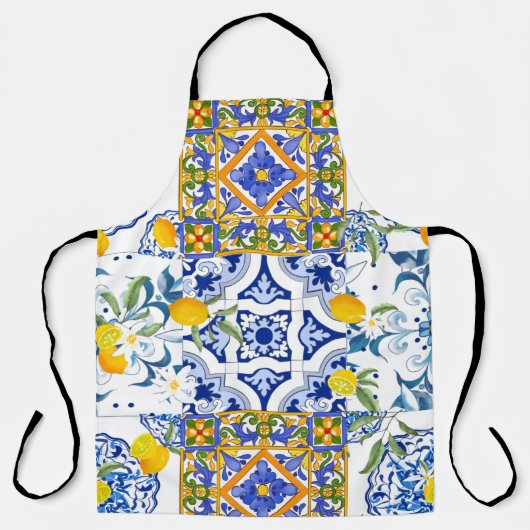 Tablier Style sicilien, art d'été Tout-en-un Imprimer Tabl (Recto)