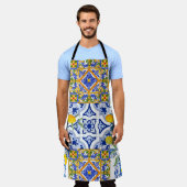 Tablier Style sicilien, art d'été Tout-en-un Imprimer Tabl (Porté)