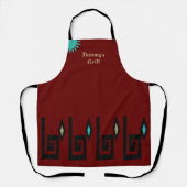Tablier Style Sud-Ouest Deep Chili Red Company Apron (Recto)